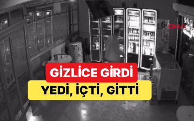 Burdur&apos;da Yaşanan Olayda Markete Giren Kişi Yiyip, İçip Marketten Ayrıldı