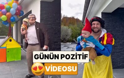 Eve Dönen Eşini Her Gün Farklı Bir Kostümle Karşılayan Adam ve Minik Oğluna Bayılacaksınız