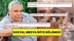 Yaprak Dökümü’nün Ali Rıza Bey’i Halil Ergün’ün Evini Görenler İkiye Bölündü: Kitaplarla Tablolar Dile Düştü