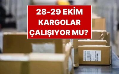 Kargolar Bugün (28 Ekim Salı) Çalışıyor mu? 28-29 Ekim Kargolar Dağıtım Yapıyor mu?
