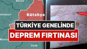 Deprem Fırtınası Sürüyor: Kütahya&apos;daki 5.4&apos;lük Deprem Sonrası 234 Deprem Meydana Geldi
