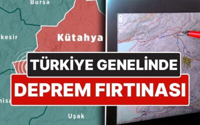 Deprem Fırtınası Sürüyor: Kütahya&apos;daki 5.4&apos;lük Deprem Sonrası 234 Deprem Meydana Geldi