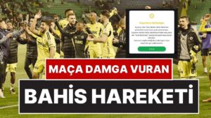Rizespor – Fenerbahçe Maçındaki ‘Bahis’ Hareketi Sosyal Medyada Gündem Oldu