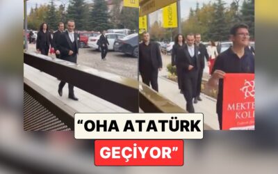 Bir Çocuk 29 Ekim Etkinliği İçin Sokakta Yürüyen Atatürk Kostümlü Adamı Görünce Şaşkınlığını Gizleyemedi