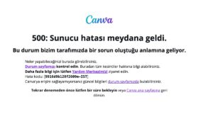 Canva çöktü mü? Canva Neden Açılmıyor? Grafik Düzenleme Sitesi Canva Çöktü!