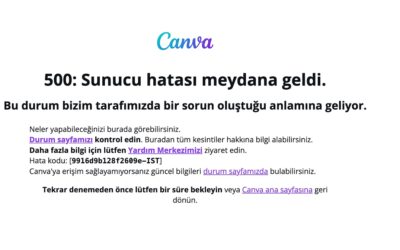 Canva çöktü mü? Canva Neden Açılmıyor? Grafik Düzenleme Sitesi Canva Çöktü!