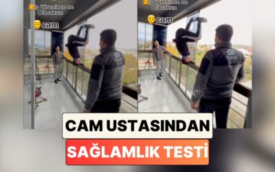Burdur&apos;da Bir Cam Balkon Ustasının Sağlamlık Testi Yürekleri Ağızlara Getirdi