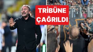Beşiktaş Taraftarı "Sergen Gelecek Hesap Verecek" Dedi, Sergen Yalçın Tribüne Gitti