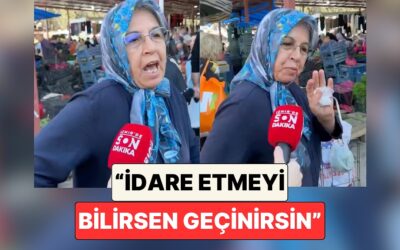 Haftada 1000 TL Harcayarak Et de Dahil Tüm İhtiyaçlarını Karşıladığı Söyleyen Teyze Geçim Dersi Verdi