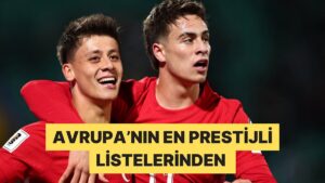 Milli Futbolcularımız Arda Güler ve Kenan Yıldız Golden Boy Ödüllerinde İlk 5&apos;te Yer Aldı