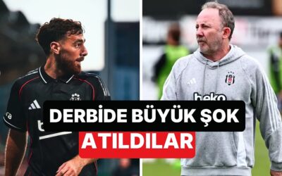Beşiktaş-Fenerbahçe Derbisinde Orkun Kökçü ve Sergen Yalçın Kırmızı Kart Gördü