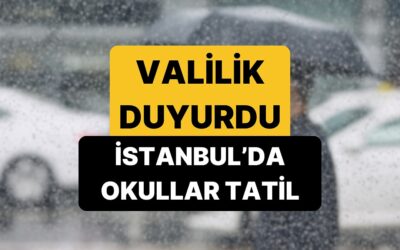 Bugün İstanbul&apos;da Okullar Tatil mi? 24 Ekim İstanbul&apos;da Okullar Kaçta Kapanacak?