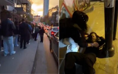 Kızılay Tabelasının Önündeki Yoğunluk Bitmiyor: Bir Genç Fotoğraf Çekilirken Düşüp Kafasını Çarptı