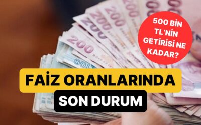 Mevduat Faizlerinde Son Durum: 500 Bin TL&apos;nin Aylık Getirisi Belli Oldu!