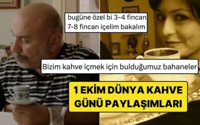 1 Ekim Dünya Kahve Günü&apos;nü Goygoyuyla Şenlendiren Kahveseverlerin Paylaşımları