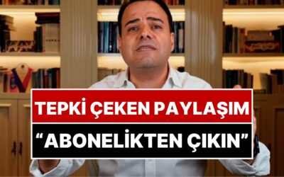 Özgür Demirtaş Kendisine Abone Olan Dar Gelirliye İsyan Etti: &quot;İş İnsanı ve Beyaz Yaka Değilseniz Çıkın&quot;