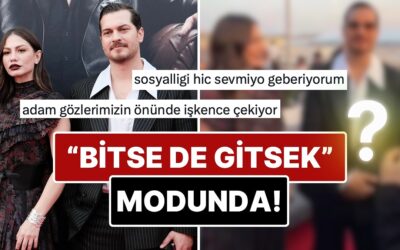 Cannes&apos;da Boy Gösteren Çağatay Ulusoy&apos;un Demet Özdemir&apos;e Mesafeli Tavırları ve Mimikleri X&apos;te Gündem Oldu