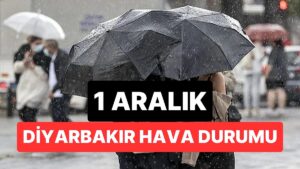 1 Aralık Pazartesi Diyarbakır Hava Durumu: Diyarbakır&apos;da Hava Durumu Bugün Nasıl?