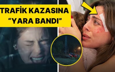 Yine Mantık Hatası! Kızılcık Şerbeti&apos;nde Arabayla Taklalar Atan Doğa&apos;ya Yara Bantlı Müdahale Dikkat Çekti
