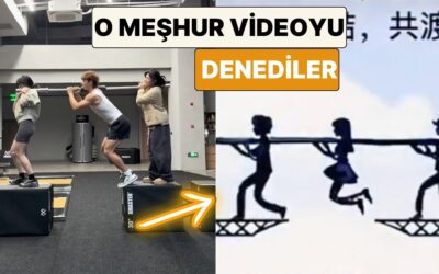 Bir Grup Sporcu Sosyal Medyada Meşhur Olan Çubukla Köprüden Geçme Videosunu Denedi