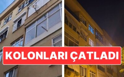 Gebze’den Sonra Kartal: Kolonları Çatlayan 4 Katlı Bina Boşaltıldı