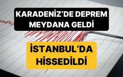 İstanbul'da Hissedilen Bir Deprem Meydana Geldi: AFAD Depremin Büyüklüğünü Açıkladı