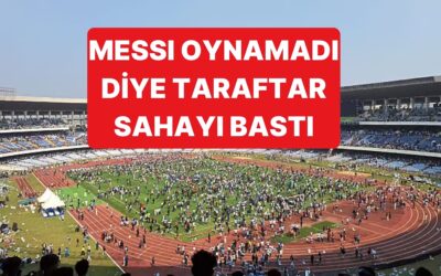 Messi Oynayacak Diye Bilet Aldılar, Oynamayınca Sahayı Bastılar