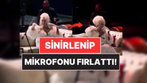 Bülent Ersoy Kayseri Konserinde Bir Anda Celallendi, Mikrofon Standını Yere Fırlattı!