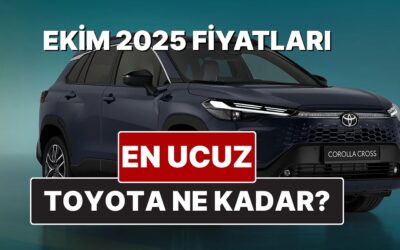 Ekim 2025 Toyota Fiyat Listesi! Toyota Corolla, Yaris Cross, Camry, CH-R, RAV4 ve Hilux Güncel Fiyatları