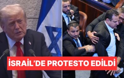 ABD Başkanı Trump&apos;a İsrail Meclisi&apos;nde Protesto Şoku!
