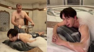 Ülkemizi Ziyaret Eden Bir Turist Yaşadığı Meşhur Türk Hamamı Deneyimini Paylaştı