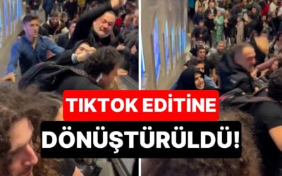 Kadıköy Metrosundaki Yürüyen Merdivenlerde Çıkan Kavgaya Yapılan TikTok Editi Gündem Oldu