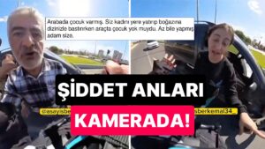 Kayseri Trafiğinde Şiddet Anları: Kadın Sürücüye Saldıran Çifte Erkek Arkadaşı Müdahale Etti