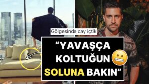 Bornozunu Açıp Rezidansının Camından Şov Yapan Çağlar Ertuğrul'un "Gölgesi" Dillere Fena Düştü
