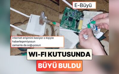 Girdiği Evlerin İlginç Yerlerinden Büyüler Bulan Kadın Şimdi de Wi-Fi Kutusundan Büyü Buldu