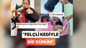 Dünyanın En İyi İkilisi: Bir Kadın Felçli Kedisiyle Geçirdiği Bir Gününü Paylaştı
