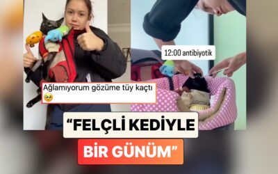Dünyanın En İyi İkilisi: Bir Kadın Felçli Kedisiyle Geçirdiği Bir Gününü Paylaştı