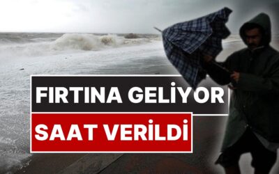 Yarın Fırtına Geliyor, Saat Verildi! İstanbul Valiliği “Dikkat” Sözleriyle Paylaştı