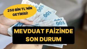 Mevduat Faizleri Netleşti: İşte 250 Bin TL'nin Aylık Getirisi!