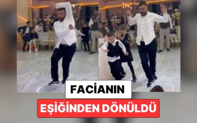 Bir Düğünde Kılıç ile Dans Eden Adam Etrafını Saran Çocukları Fark Edemeyince Facianın Eşiğinden Dönüldü