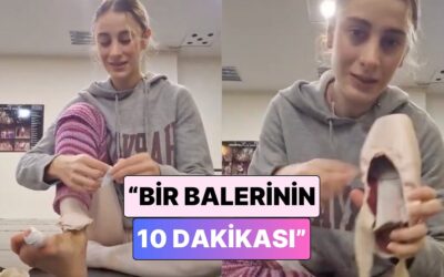 "Bir Balerinin 10 Dakikası": Bir Balerin Bale Ayakkabısı Pointe'yi Giyme Sürecini Paylaştı