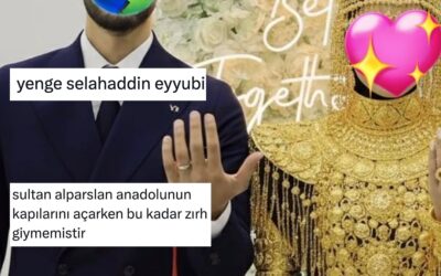 Zırha Benzetilen Nişan Kıyafeti Twitter Ahalisinin Diline Düştü