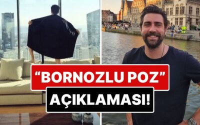 Cama Karşı Verdiği Bornozlu Pozdaki &quot;Gölge&quot; Detayıyla Gündem Olan Çağlar Ertuğrul&apos;dan Açıklama Geldi!