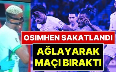 Victor Osimhen ve Ndidi’li Nijerya&apos;nın Dünya Kupası Hayali Bitti: Osimhen Sakatlandı, Ağlayarak Oyundan Çıktı!