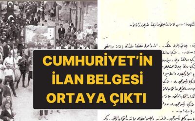 İlber Ortaylı Cumhuriyet’in İlan Belgesini Paylaştı: &quot;Türkiye Devleti’nin Şekl-i Hükümeti Cumhuriyettir&quot;