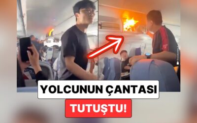 Havada Korku Dolu Anlar: Hangzhou – Seul Seferini Yapan Uçakta Bir Yolcunun Çantası Tutuştu