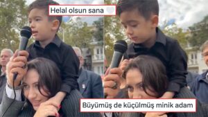 Balıkesir&apos;de Bir Minik Atamızı Anmak İçin Bir Araya Gelen Kalabalığa Andımızı Okuttu