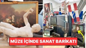 Anarşist Bakunin&apos;den İlhamla Türk Sanatçı Ahmet Öğüt&apos;ün Dikkat Çeken Barikatı