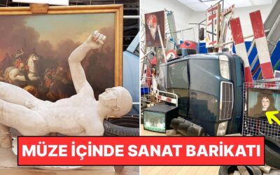 Anarşist Bakunin&apos;den İlhamla Türk Sanatçı Ahmet Öğüt&apos;ün Dikkat Çeken Barikatı