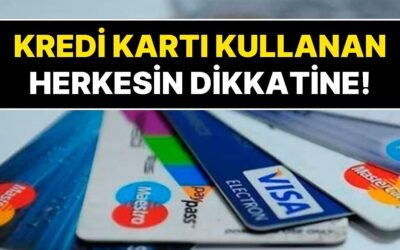 Kredi Kartı Kullananların Dikkatine! 31 Aralık Son Gün, Paralarınızı Kaybedebilirsiniz!
